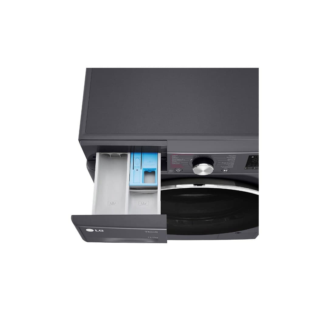 LG เครื่องซักผ้า อบผ้า รุ่น FV1411H3M ซัก 11 กก อบ 7 กก ระบบ AI DD ถนอมผ้าอัจฉริยะ ควบคุมผ่าน Wi-Fi สีดำสวยหรูประหยัดพื้นที่ https://lnwchill.com