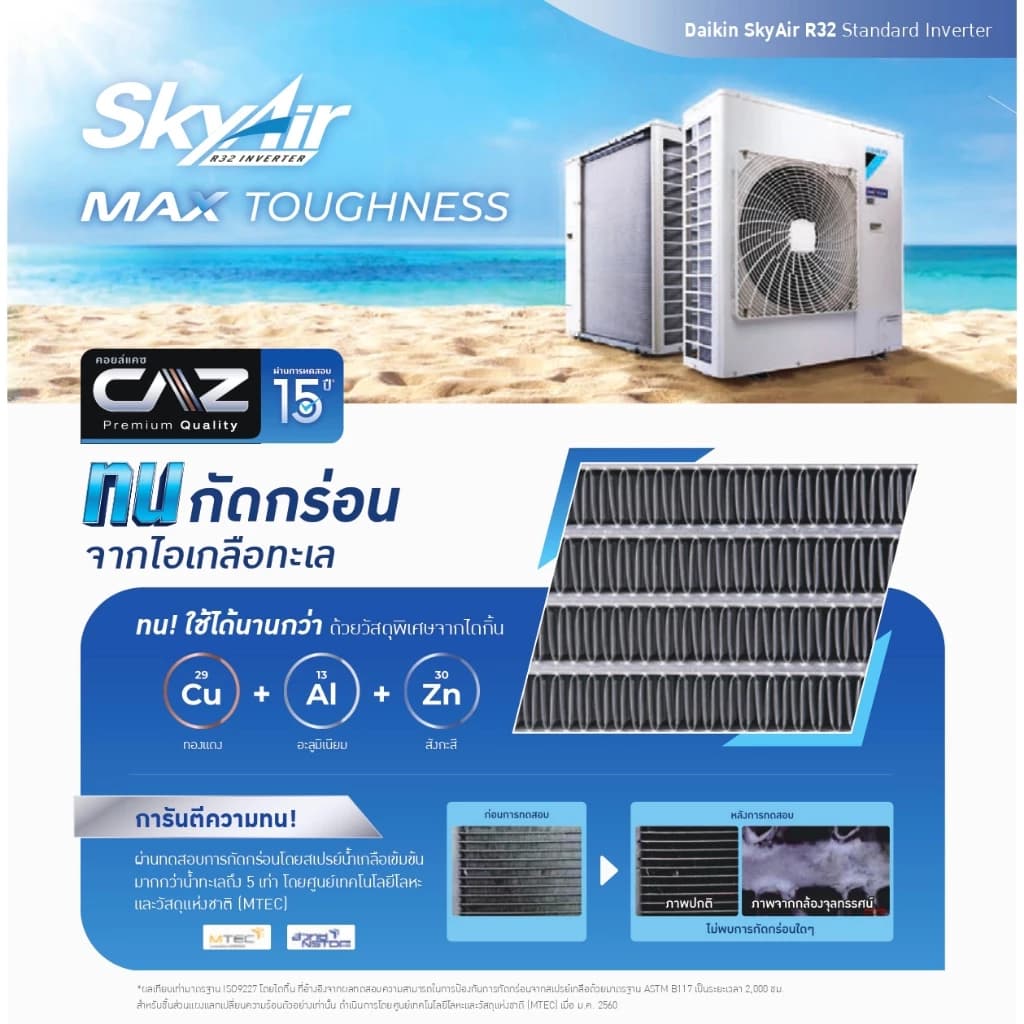 Daikin ไดกิ้น แอร์ 4 ทิศทาง รุ่น FCFC SkyAir Cassette Inverter เบอร์5 1ดาว แบบฝังฝ้าเพดาน อินเวอร์เตอร์ ไม่รวมติดตั้ง* https://lnwchill.com