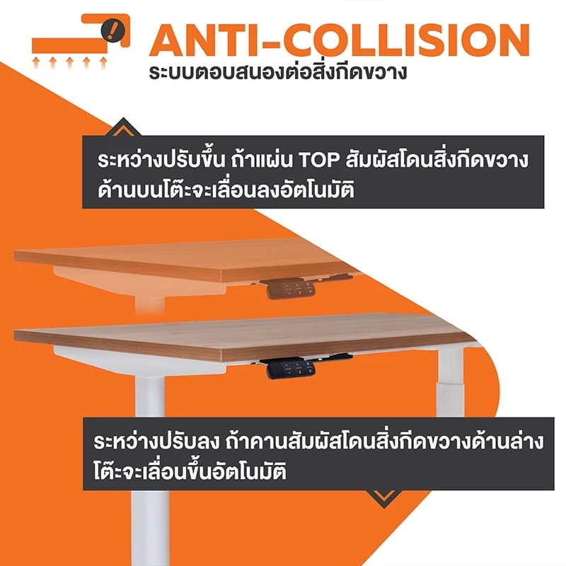 ErgoTrend (Pre-Order) โต๊ะปรับระดับไฟฟ้าเพื่อสุขภาพ Sit2Stand GEN5 ไม้PB (Premium dual motor) https://lnwchill.com