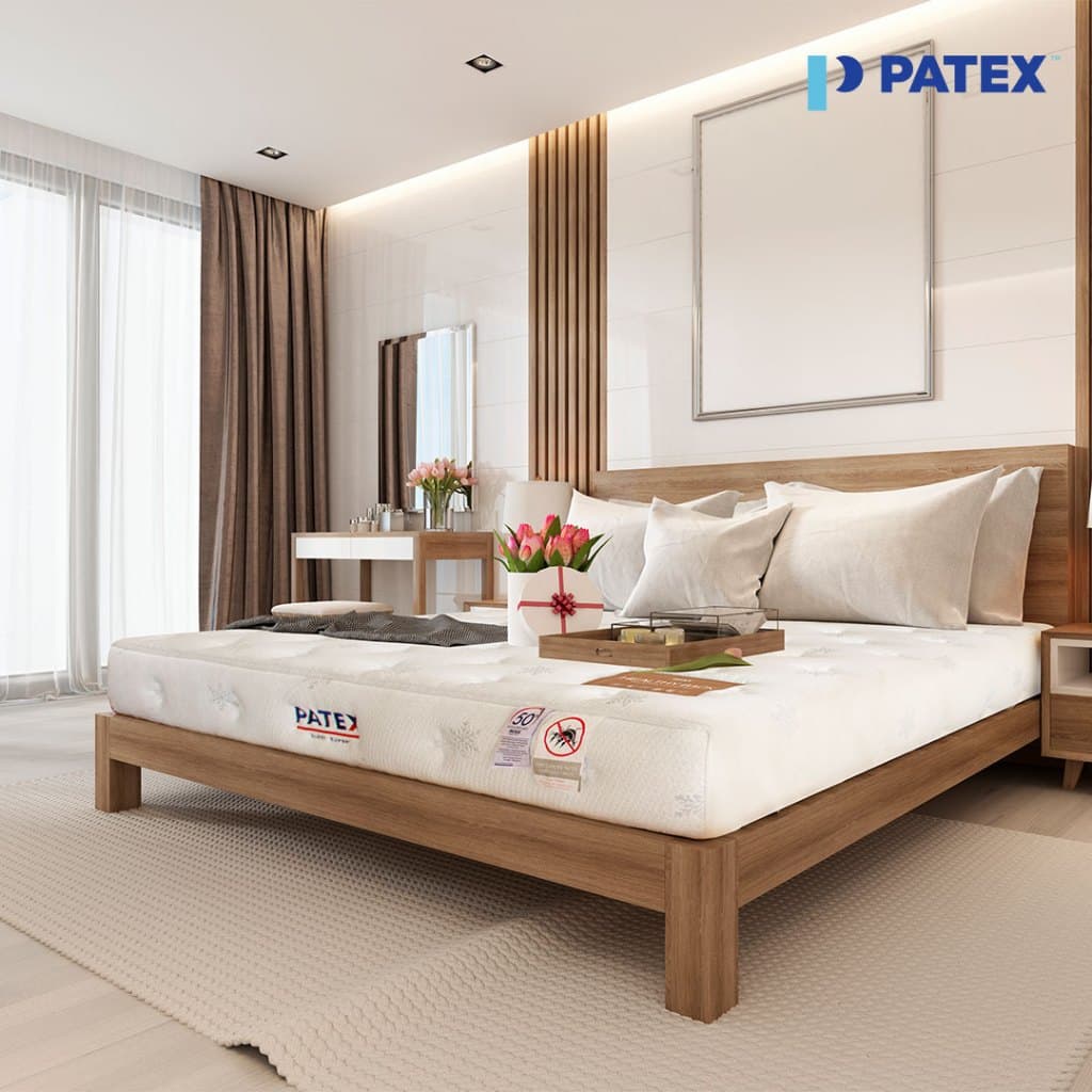 PATEX รุ่น Healthy Back Support (D110) ที่นอนยางพาราแท้ 100% ขนาด 3.5, 5, 6 ฟุต แก้ปวดหลังด้วยเทคโนโลยี 7-Body Zone https://lnwchill.com