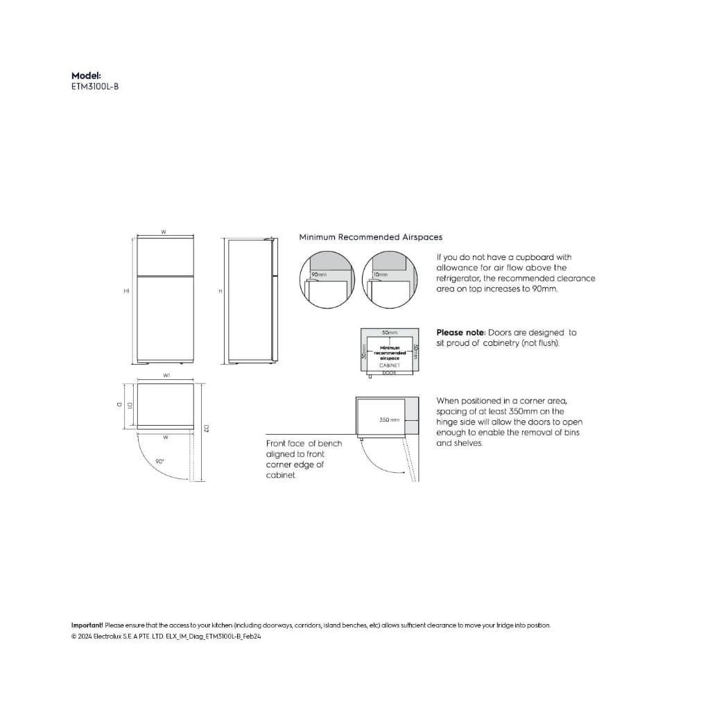 Electrolux ETM3100L-B ตู้เย็น 2 ประตู 312 ลิตร อินเวอร์เตอร์ AutoSense ประหยัดไฟเบอร์ 5 พร้อมช่องแช่ ExtraChill และเทคโนโลยี AI อัจฉริยะ สีดำดีไซน์หรู https://lnwchill.com