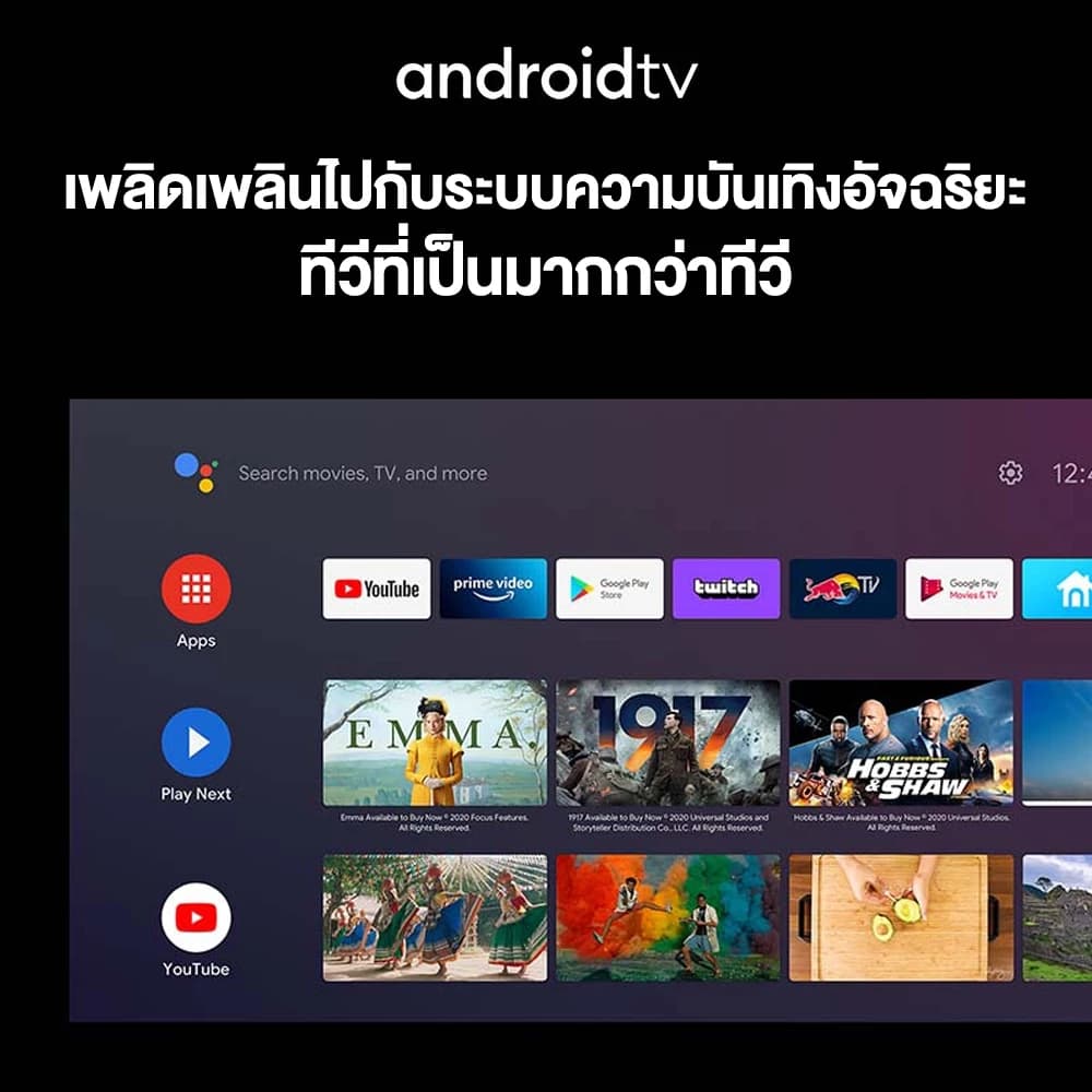Panasonic LED TV รุ่น TH-65JX800T 4K TV ทีวี ขนาด 65 นิ้ว Android TV  มีโหมด Google Assistant Dolby Vision Chromecast แอนดรอยด์ทีวี https://lnwchill.com