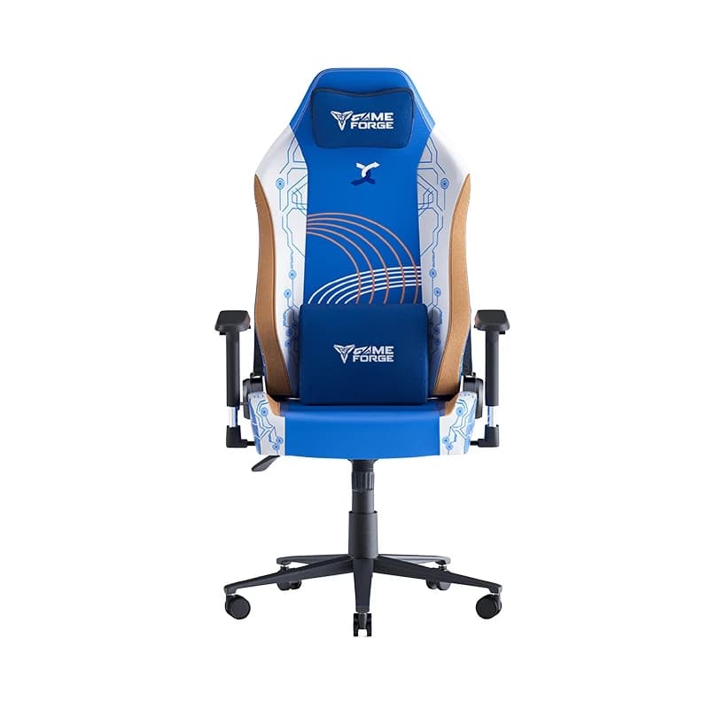 GAMEFORGE เก้าอี้เกมมิ่ง Blue Gaming Chair รุ่น InfinityX Series เก้าอี้สีน้ำเงิน เก้าอี้สีฟ้า นุ่มสบาย ตามหลักสรีระศาสตร์ รับประกัน5ปี https://lnwchill.com