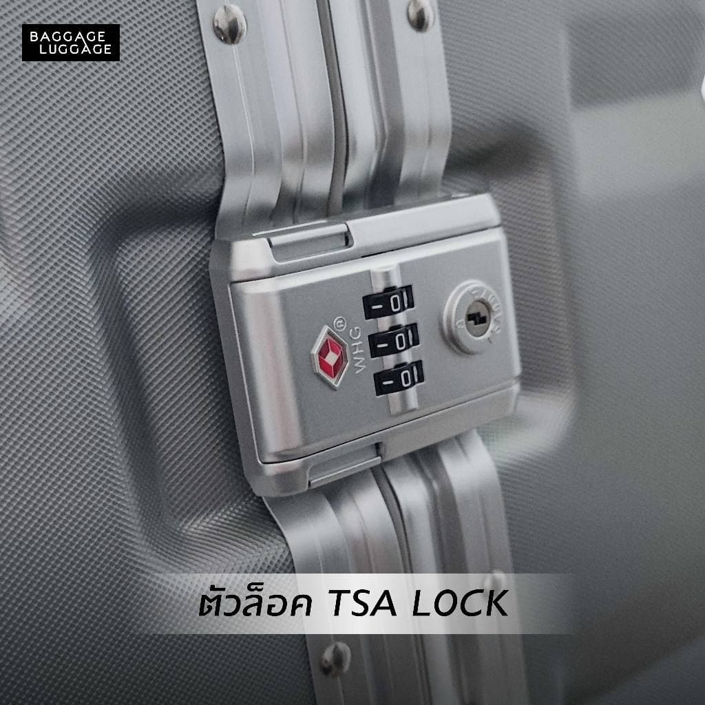 BAGGAGE LUGGAGE รุ่น TITAN กระเป๋าเดินทางเฟรมอลูมิเนียม PC 100% แข็งแกร่งทนทาน พร้อมระบบ TSA LOCK เพื่อความปลอดภัยสูงสุดในทุกการเดินทาง https://lnwchill.com