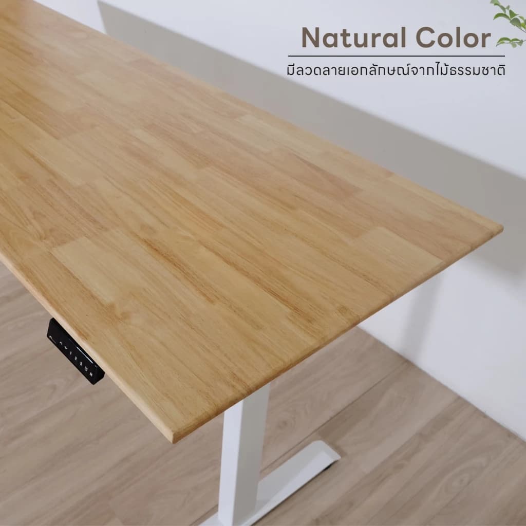 DESKSPACE (Pre-Order) โต๊ะไม้แท้ประสานปรับระดับไฟฟ้า มีท็อปไม้ 2 ชนิด พร้อม USB Charger ปรับความสูงได้ตั้งแต่ 60-125 cm https://lnwchill.com