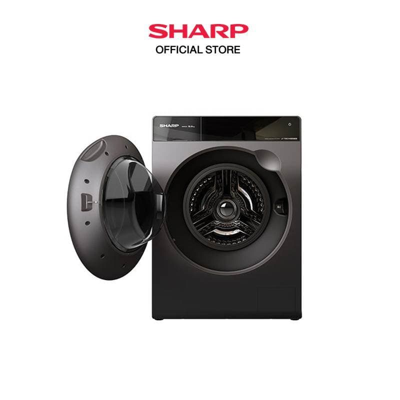 SHARP รุ่น ES-FK1252PT-S เครื่องซักผ้าฝาหน้า 12.5 Kg ระบบ J-Tech Inverter ขจัดเชื้อโรคด้วยไอน้ำ ประหยัดไฟ ทำงานเงียบ ดีไซน์พรีเมียมรางวัล iF Design Award https://lnwchill.com