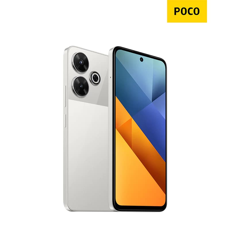 POCO M6 6GB+128GB/8GB+256GB 6.79" 90Hz FHD+ display, กล้องหลักระดับโปรความละเอียด 108MP, รองรับชาร์จเร็ว 33W https://lnwchill.com
