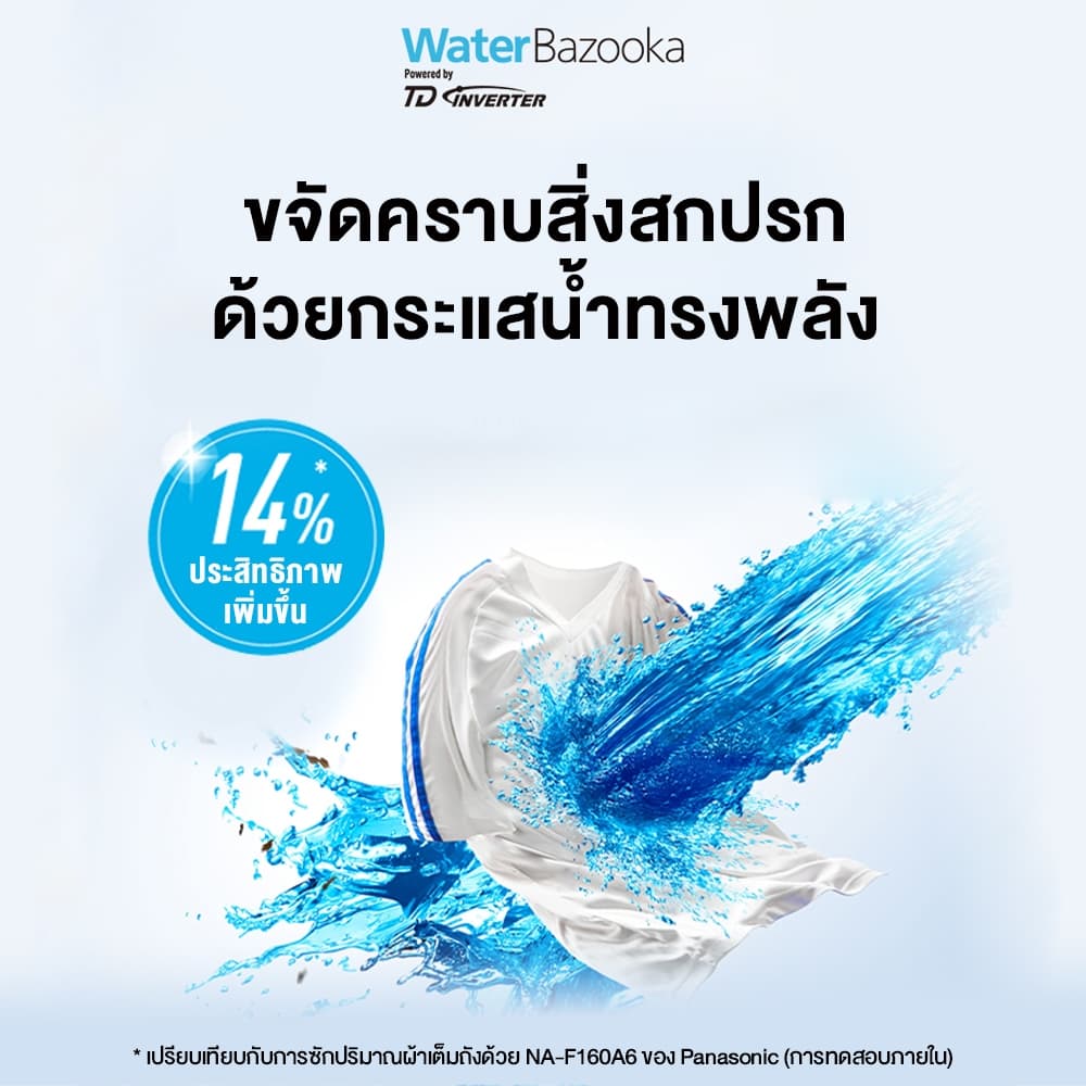 Panasonic รุ่น NA-FD14V1BRC ความจุ 14 กก ActiveFoam StainMaster+ ซักสะอาดล้ำลึกขจัดคราบและแบคทีเรียด้วยเทคโนโลยีน้ำร้อนช่วยประหยัดพลังงานเพื่อสุขอนามัยที่ดีของครอบครัว https://lnwchill.com