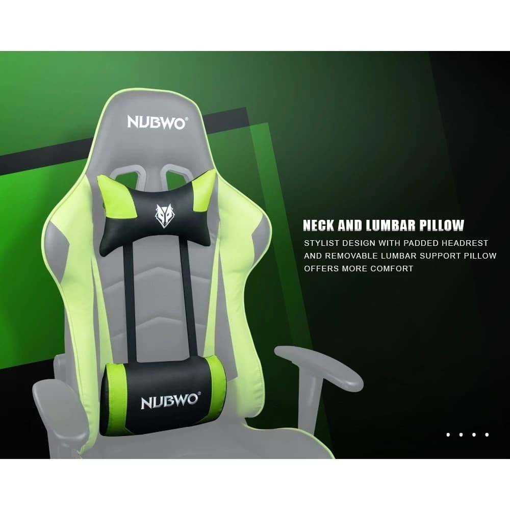 Nubwo เก้าอี้เกมมิ่ง เก้าอี้ทำงาน เก้าอี้แต่งห้อง Gaming Chair E-Sport เก้าอี้สีดำ สีเทา สีเขียว สีขาว สีเหลือง สีแดง สีน้ำเงิน ปรับระดับความสูงได้ ปรับเอนได้ 180 รุ่น NBCH-005 https://lnwchill.com