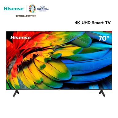 Hisense TV 70E6K 4K Ultra HD Smart TV Voice Control WIFI Build in Netflix & Youtube VIDAA /DVB-T2 / USB2.0 / HDMI /AV