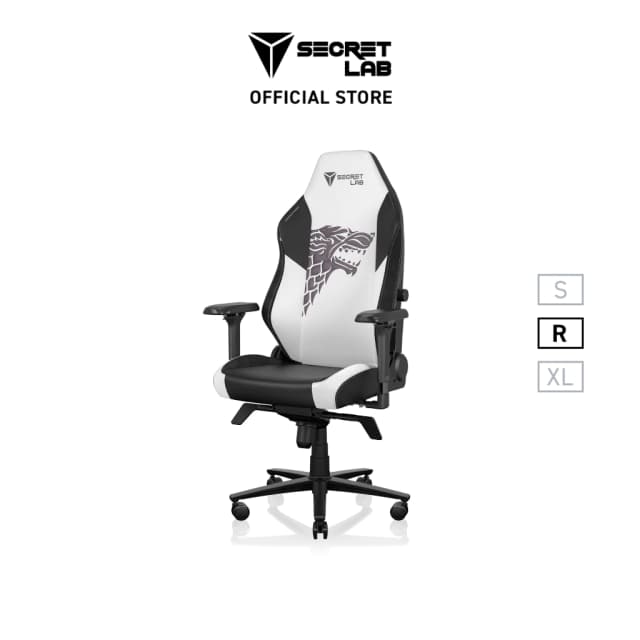 Secretlab รุ่น TITAN Evo Game of Thrones House Stark Edition (Size R) เก้าอี้สีขาว เก้าอี้เกมมิ่งเพื่อสุขภาพ Ergonomic Gaming Chair E-Sport เกรดพรีเมี่ยม