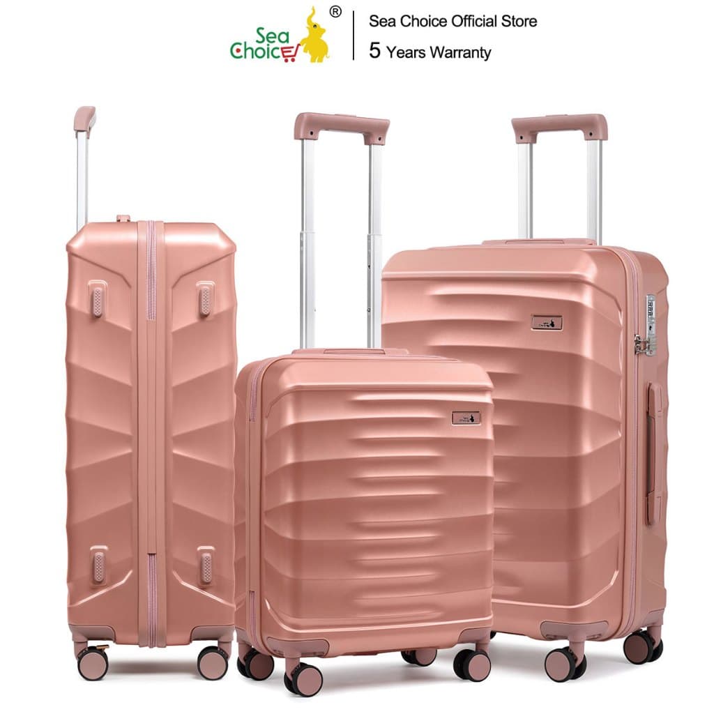 SiamChoice รุ่น SeaChoice กระเป๋าเดินทางเปลือกแข็ง ABS ล็อค TSA ซิป YKK ล้อคู่ล็อคได้ น้ำหนักเบา มีให้เลือกขนาด 20/24/28 นิ้ว ดีไซน์โดดเด่น https://lnwchill.com