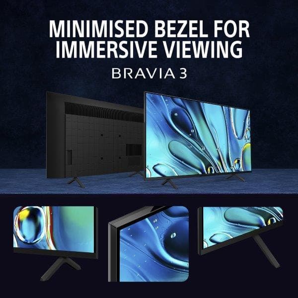 Sony TV รุ่น K-55S30 BRAVIA 3  ขนาด 50” class LED 4K HDR Google TV https://lnwchill.com