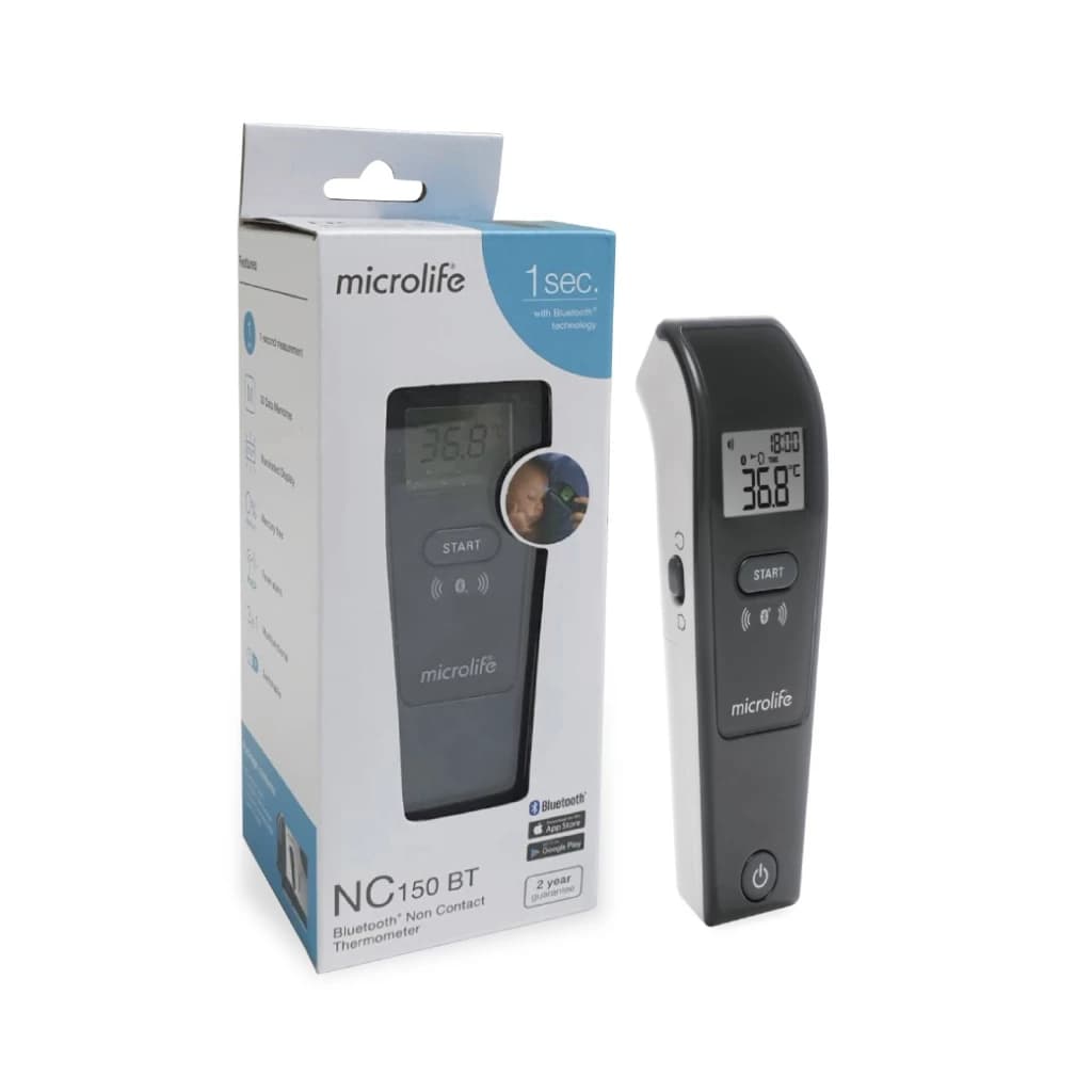Microlife เทอร์โมมิเตอร์วัดอุณหภูมิทางหน้าผาก รุ่น NC150BT https://lnwchill.com