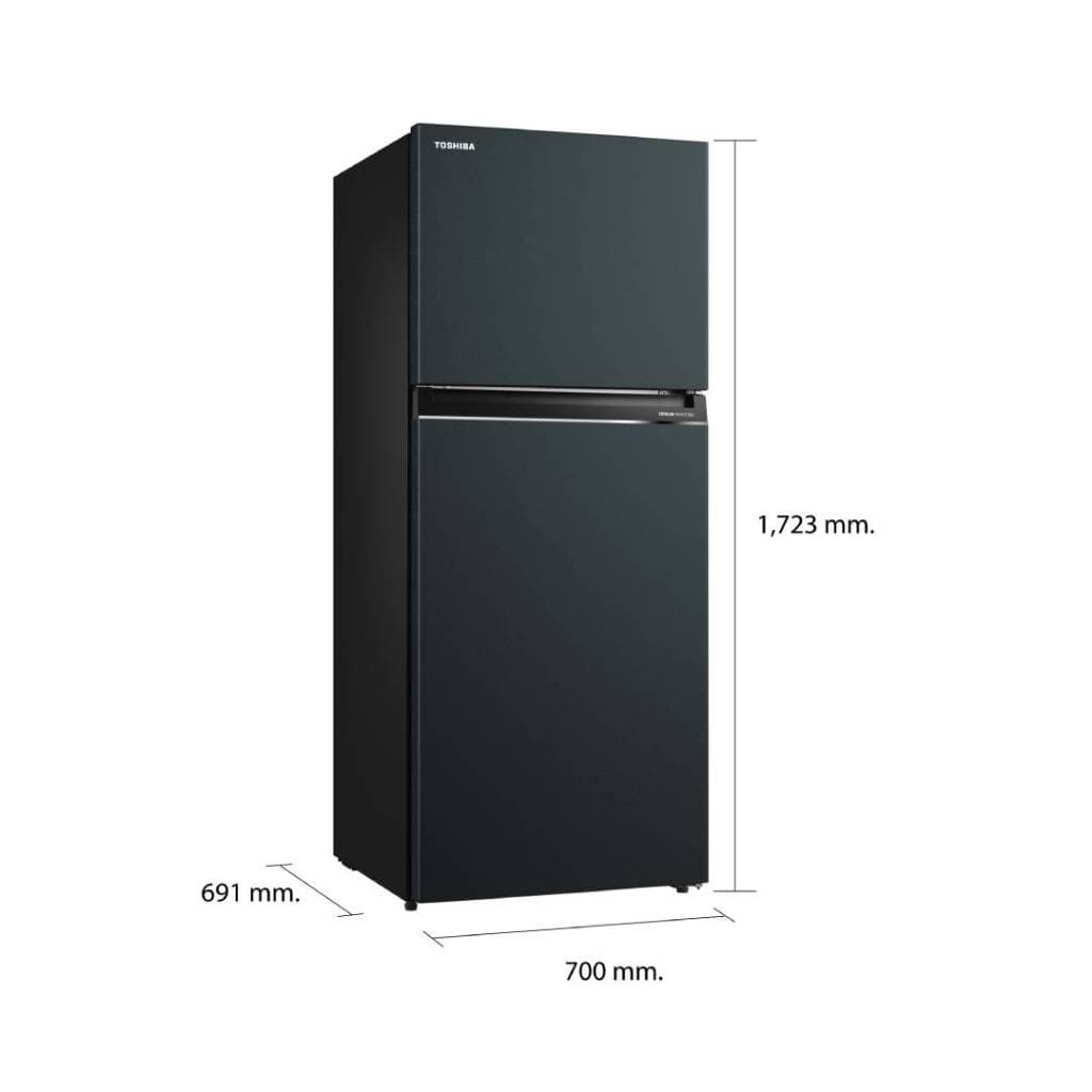 Toshiba GR-RT558WE-PMT(52) ตู้เย็น 2 ประตู Origin Inverter ความจุ 14.5 คิว สี Satin Grey https://lnwchill.com