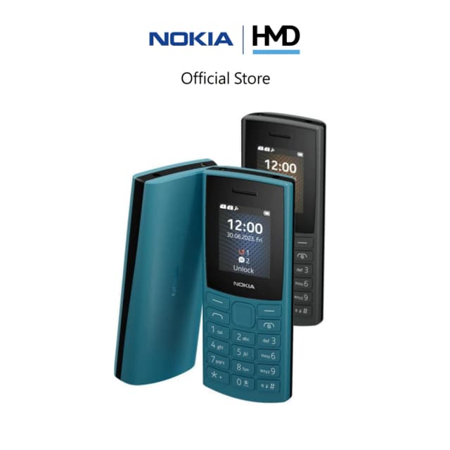 Nokia 105 4G (2023). มือถือปุ่มกด 2 ซิม พร้อมวิทยุ FM (รับประกันศูนย์ไทย 1 ปี)