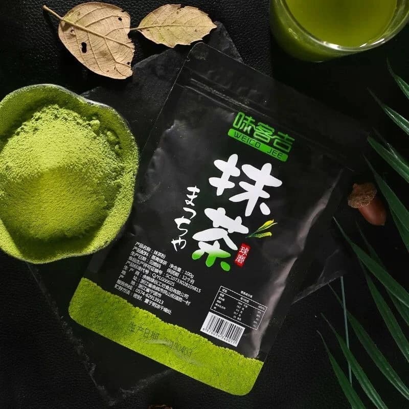 ผงชาเขียวมัทฉะ นำเข้าแท้ 100% ไม่ผสมน้ำตาล 100กรัม (26) https://lnwchill.com