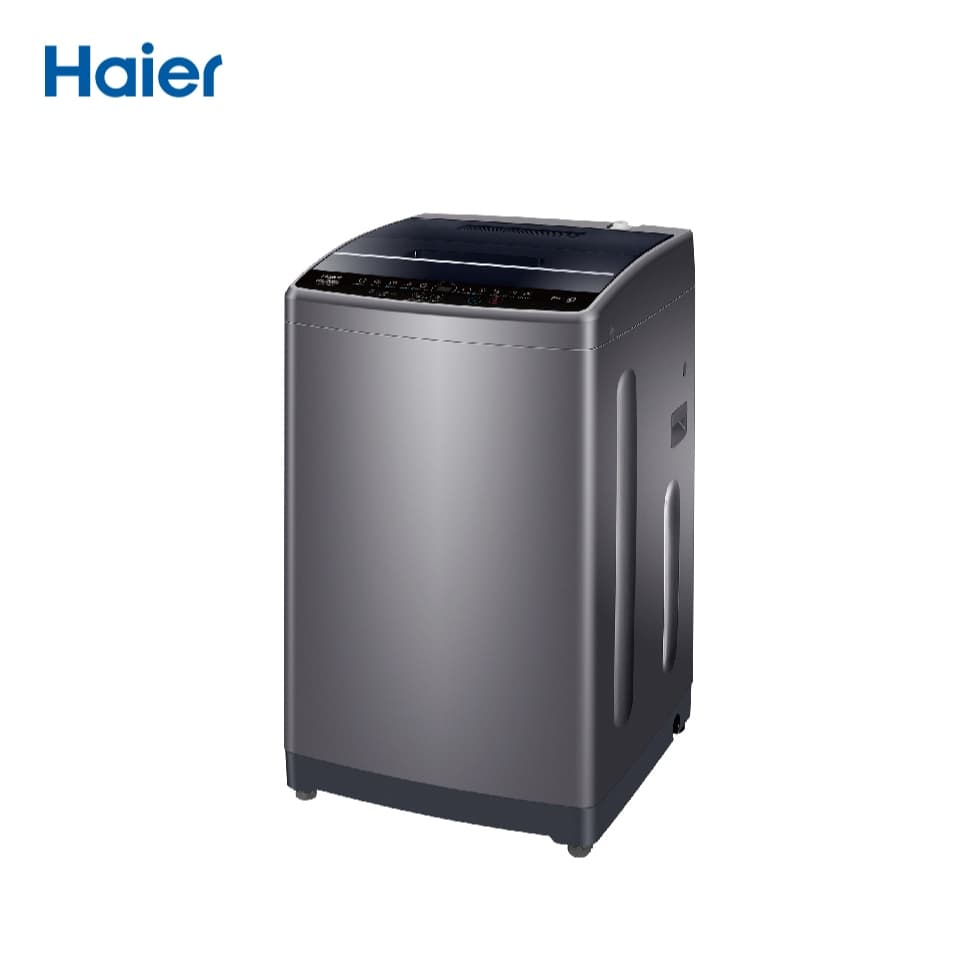 Haier รุ่น HWM80-1269S2 ความจุ 8 kg สีเทา เครื่องซักผ้าฝาบนอัตโนมัติระบบ One Touch Wash ซักสะอาดถนอมผ้าด้วยถังซักรูปทรงหมอนและจานปั่นป้องกันแบคทีเรียเพื่อสุขอนามัยที่ดี https://lnwchill.com