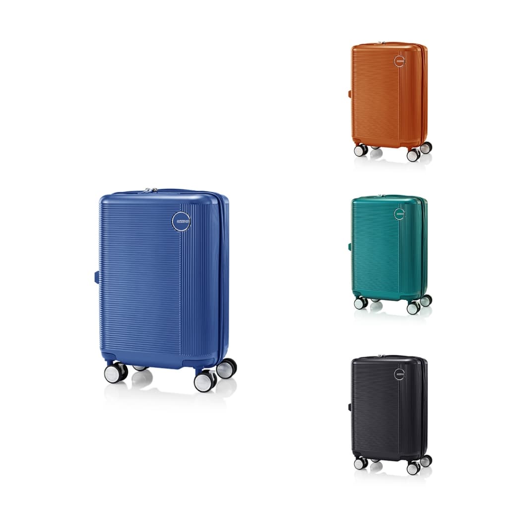 AMERICAN TOURISTER รุ่น GEMINA PRO SPINNER 55/20 TSA กระเป๋าเดินทางล้อลาก 20 นิ้ว ดีไซน์ Metallic ล้อ 2-in-1 พร้อมระบบล็อค TSA https://lnwchill.com
