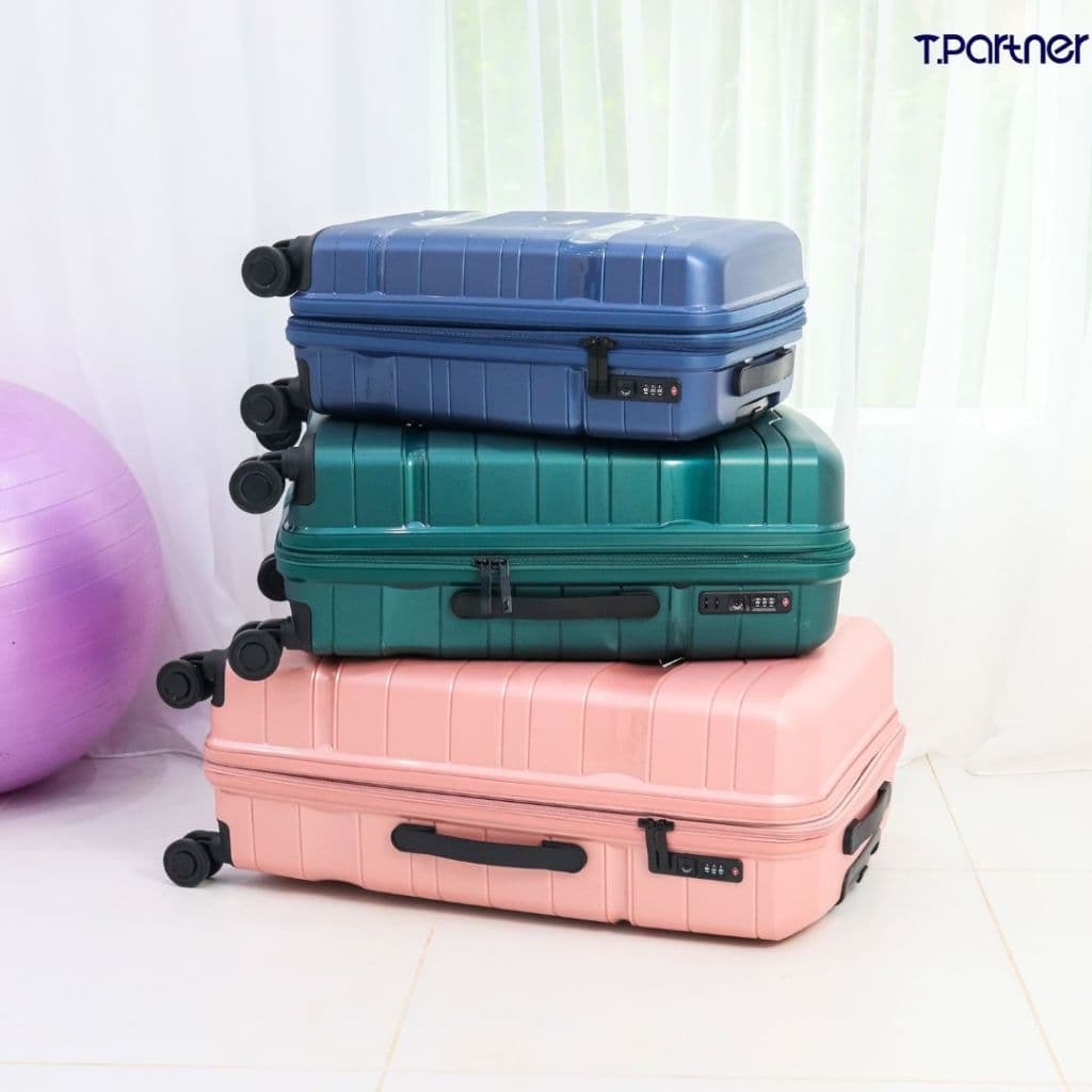 Tpartner รุ่น Massy กระเป๋าเดินทาง วัสดุ PP100% แข็งแรง ยืดหยุ่น ซิป 2 ชั้นนิรภัย ขยายข้างเพิ่มความจุได้ พร้อมการรับประกัน 3 ปี https://lnwchill.com