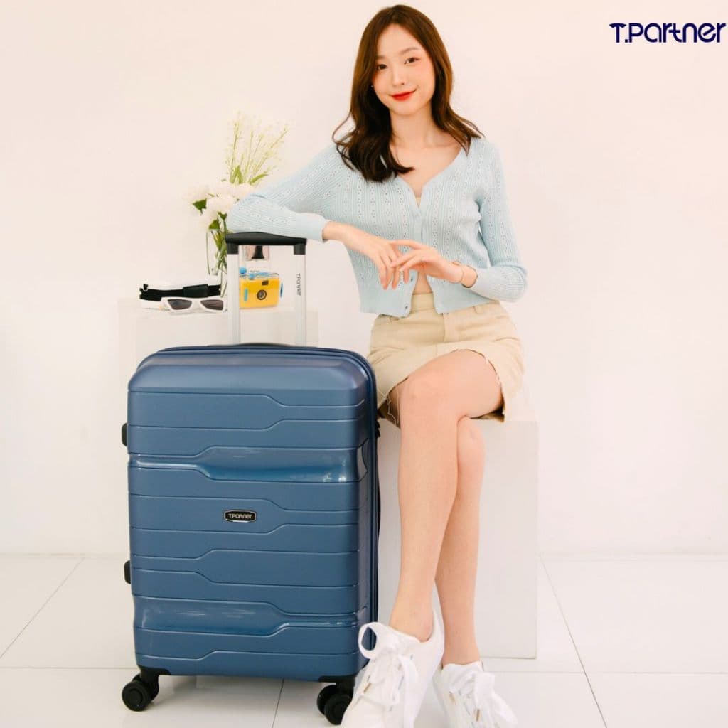 Tpartner รุ่น Massy กระเป๋าเดินทาง วัสดุ PP100% แข็งแรง ยืดหยุ่น ซิป 2 ชั้นนิรภัย ขยายข้างเพิ่มความจุได้ พร้อมการรับประกัน 3 ปี https://lnwchill.com