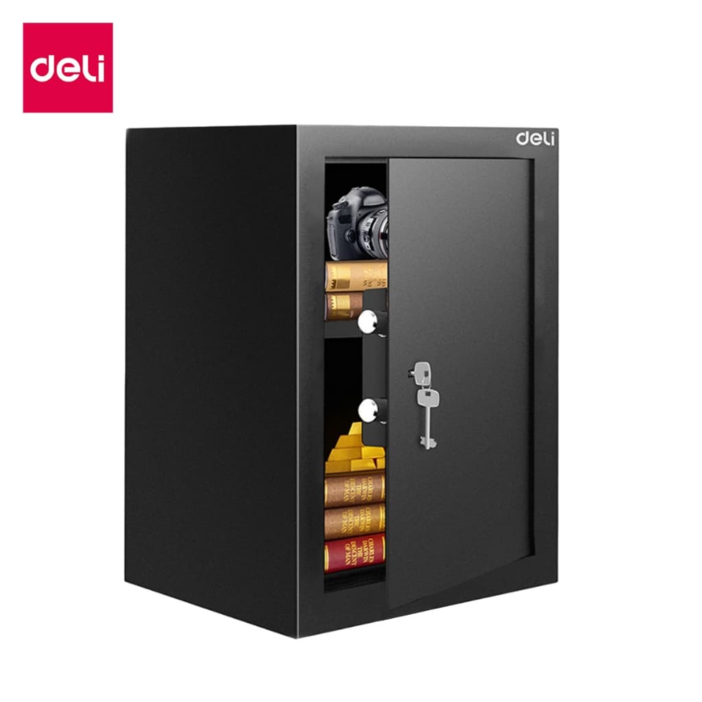 Deli รุ่น ET560-ET564 ตู้เซฟนิรภัยเหล็กขึ้นรูปแบบชิ้นเดียว ไร้รอยต่อ สีดำ พร้อมสลักเกลียวล็อค 2 ชั้น ปกป้องทรัพย์สินของคุณอย่างมั่นใจ https://lnwchill.com