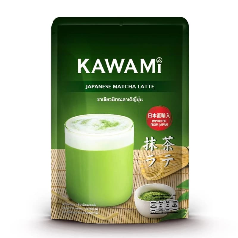คาวามิมัทฉะลาเต้ ขนาด 250 กรัม. Kawami Matcha Latte Powder size 250g. https://lnwchill.com