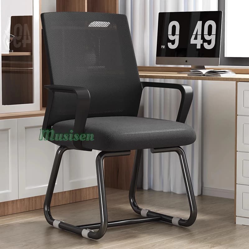 Musisen เก้าอี้คอม เก้าอี้ทํางาน เก้าอี้สำนักงาน เก้าอี้สีดำ ระบายอากาศดีเยี่ยม คุณภาพดี พนักพิงหลัง https://lnwchill.com