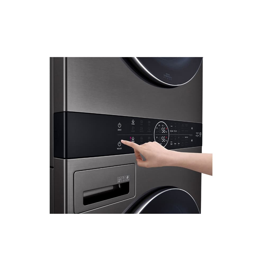 LG LG WashTower รุ่น WT2116SHBB ซัก 21 กก อบ 16 กก ระบบ AI DD สีดำดีไซน์หรูประหยัดพื้นที่สั่งงานผ่านสมาร์ทโฟนดูแลผ้าอัจฉริยะครบวงจรในเครื่องเดียว https://lnwchill.com