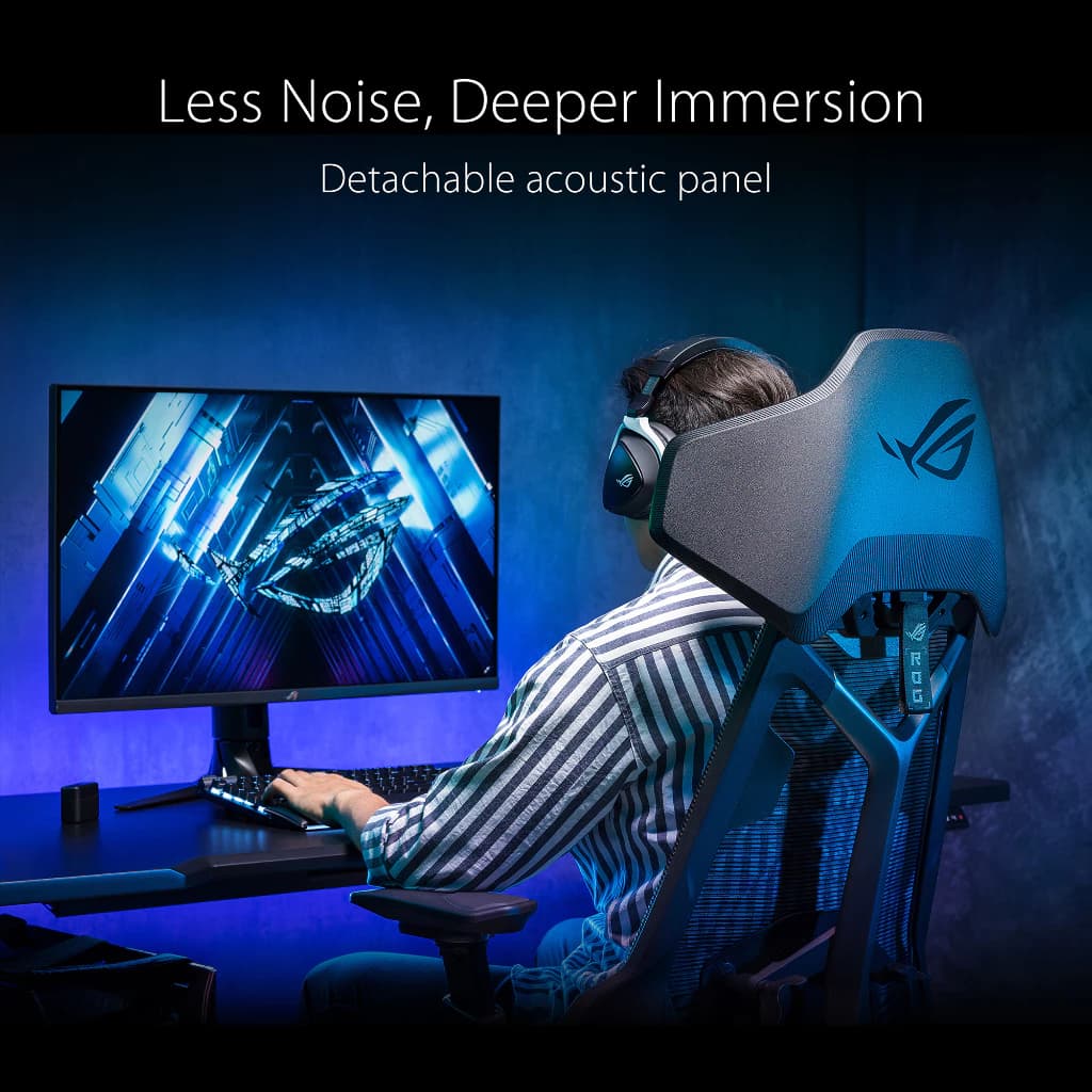 ASUS ROG Gaming Gear - ROG Destrier Ergo Gaming Chair E-Sport เก้าอี้สีดำ เก้าอี้เกมมิ่ง เกรดพรีเมี่ยม เก้าอี้เบาะ นุ่ม สบาย ระบายอากาศดีเยี่ยม ตามหลักสรีระศาสตร์ ลดอาการปวดเมื่อย 90GC0120-MSG010 https://lnwchill.com