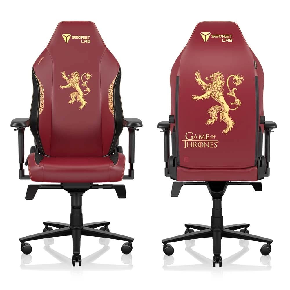 Secretlab รุ่น TITAN Evo Game of Thrones House Lannister Edition (Size R) เก้าอี้สีแดง เก้าอี้เกมมิ่งเพื่อสุขภาพ Ergonomic Gaming Chair https://lnwchill.com