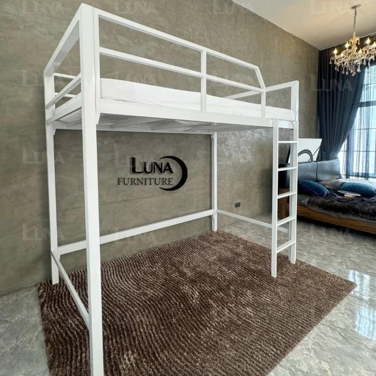 เตียง2ชั้น เตียงยกสูง บันไดแบบปีน เลือกได้ 3.5 ฟุต 5ฟุต 6ฟุต https://lnwchill.com