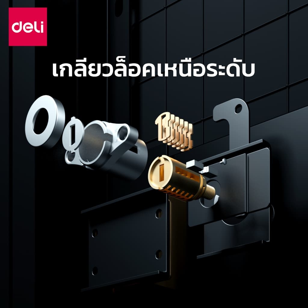 Deli รุ่น ET595, ET596, ET597 ตู้เซฟนิรภัยระบบสแกนลายนิ้วมือ ประตูหนา 12 มม. พร้อมระบบล็อค 4 ชั้น ปกป้องทรัพย์สินของคุณอย่างเหนือชั้นด้วยโครงสร้างเหล็กกล้าคาร์บอนและสารเคลือบกัน https://lnwchill.com