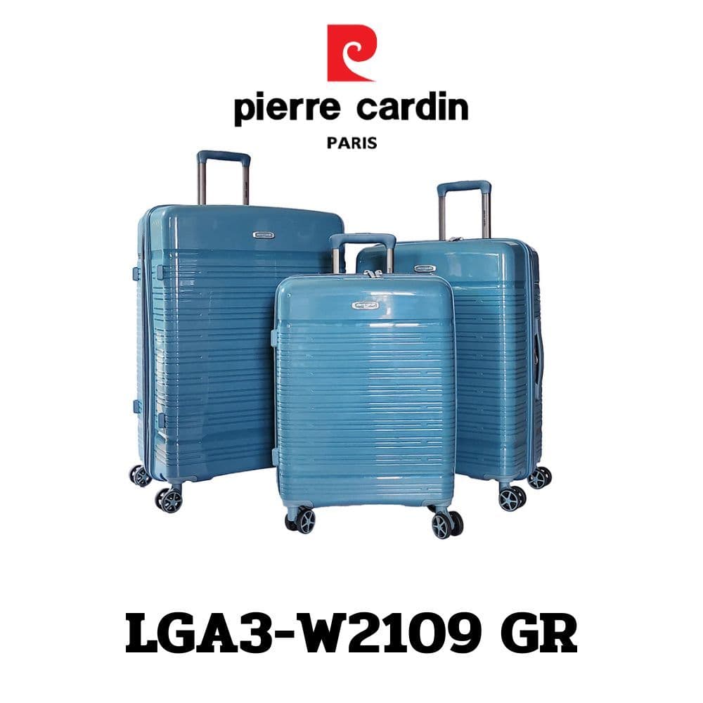 Pierre Cardin รุ่น LGA3-W2109P กระเป๋าเดินทาง Polypropylene น้ำหนักเบา ทนทาน ล้อคู่หมุน 360 องศา พร้อมซิปขยายข้างและระบบ TSA Lock https://lnwchill.com