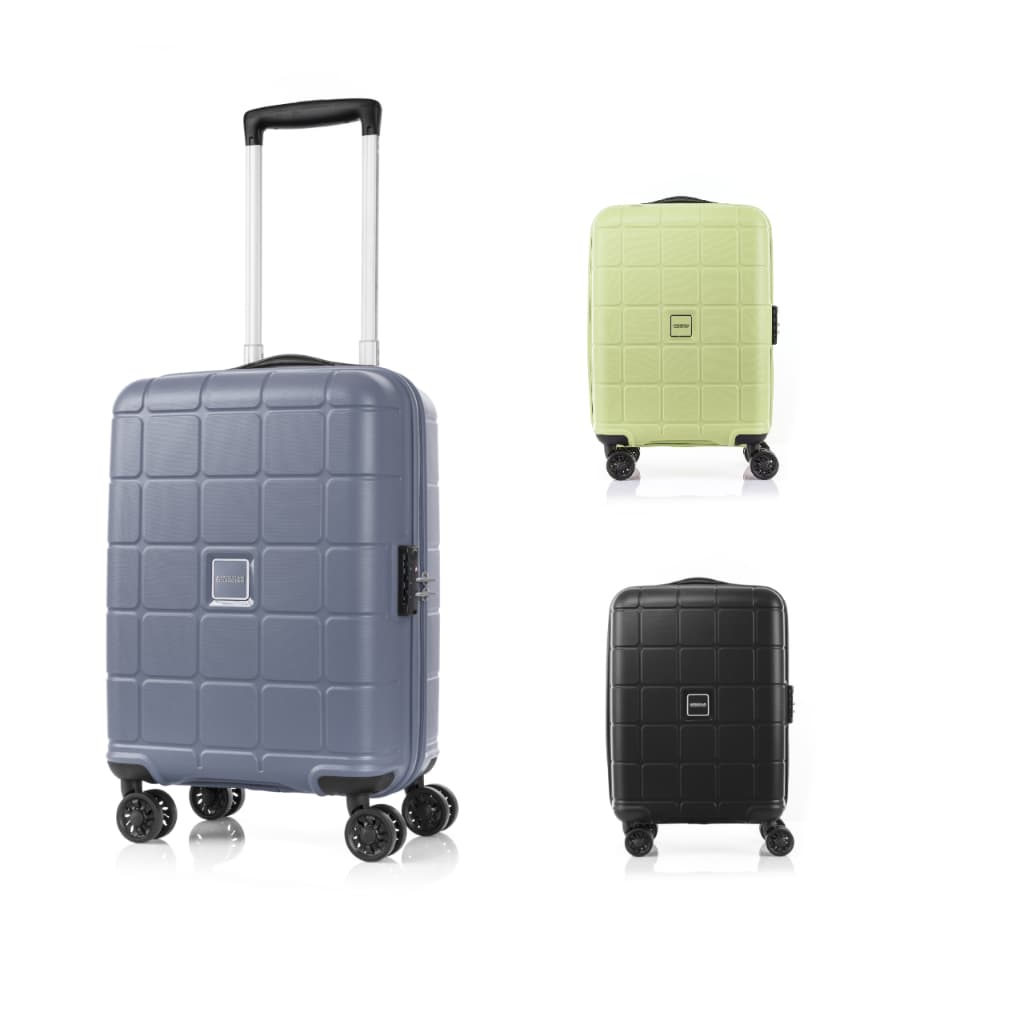 AMERICAN TOURISTER รุ่น HUNDO SPINNER 55/20 TSA กระเป๋าเดินทาง 20 นิ้ว วัสดุ PP แข็งแรงทนทาน ล้อลื่นสบาย พร้อมระบบ TSA Lock https://lnwchill.com