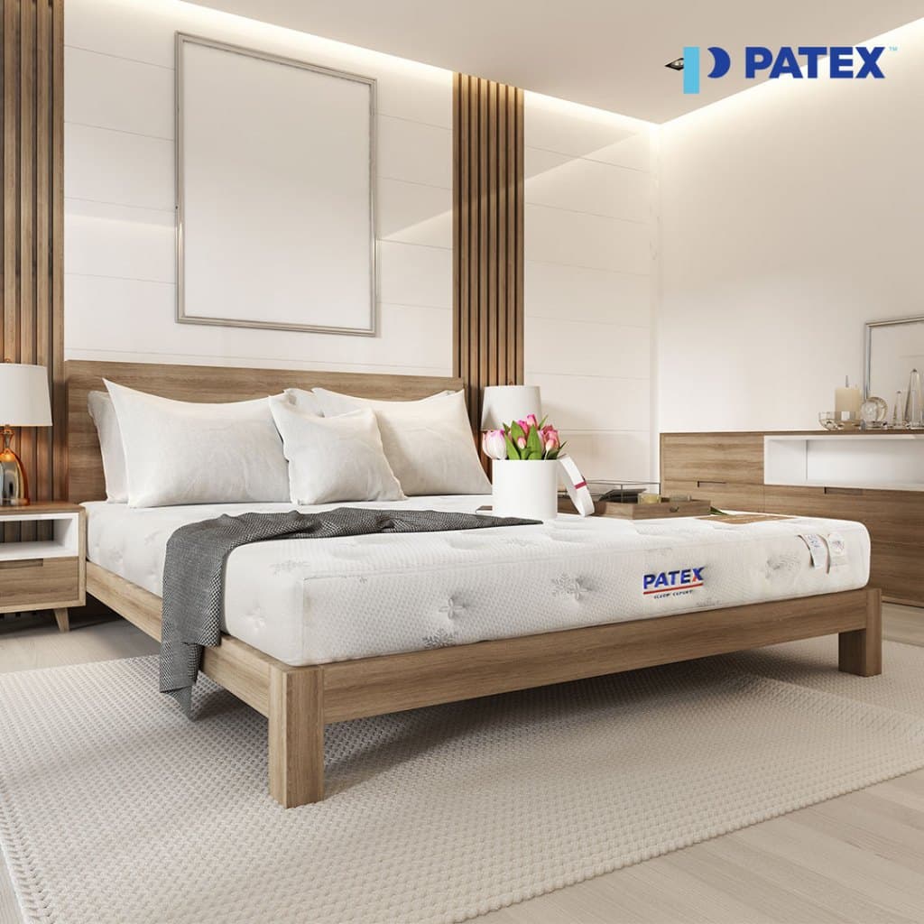 PATEX รุ่น Healthy Back Support (D110) ที่นอนยางพาราแท้ 100% ขนาด 3.5, 5, 6 ฟุต แก้ปวดหลังด้วยเทคโนโลยี 7-Body Zone https://lnwchill.com