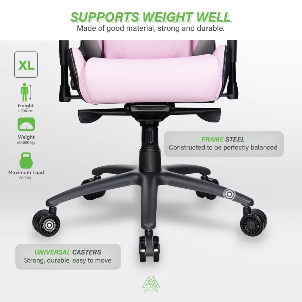 EGA เก้าอี้เกมมิ่ง เก้าอี้ทำงาน ดีไซน์สไตล์ Ergonomic ไซส์ใหญ่พิเศษสำหรับคนตัวใหญ่ รุ่น TYPE G3 ขาเหล็ก แข็งแรง สีแดง สีดำ สีขาว สีชมพู รองรับน้ำหนักได้ถึง 180 กก. https://lnwchill.com