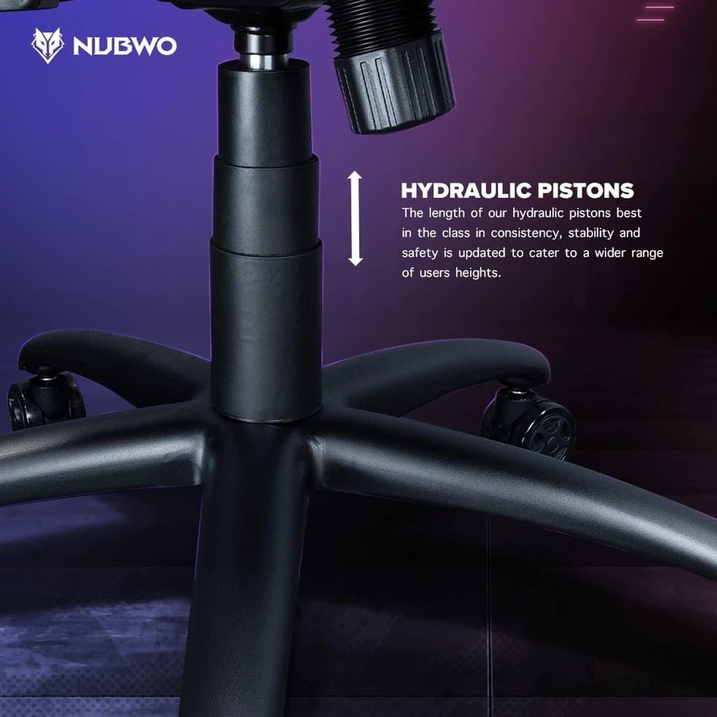 NUBWO เก้าอี้เกมมิ่ง เก้าอี้ทำงาน เก้าอี้สีดำ สีขาว สีแดง สีชมพู สีฟ้า สีเขียว หมอนกำมะหยี่ Gaming Chair Phenom ขาเหล็ก ปรับนอนได้ถึง 180 องศา รุ่น NBCH-007 เก้าอี้เกมมิ่งเพื่อสุขภาพ E-Sport https://lnwchill.com