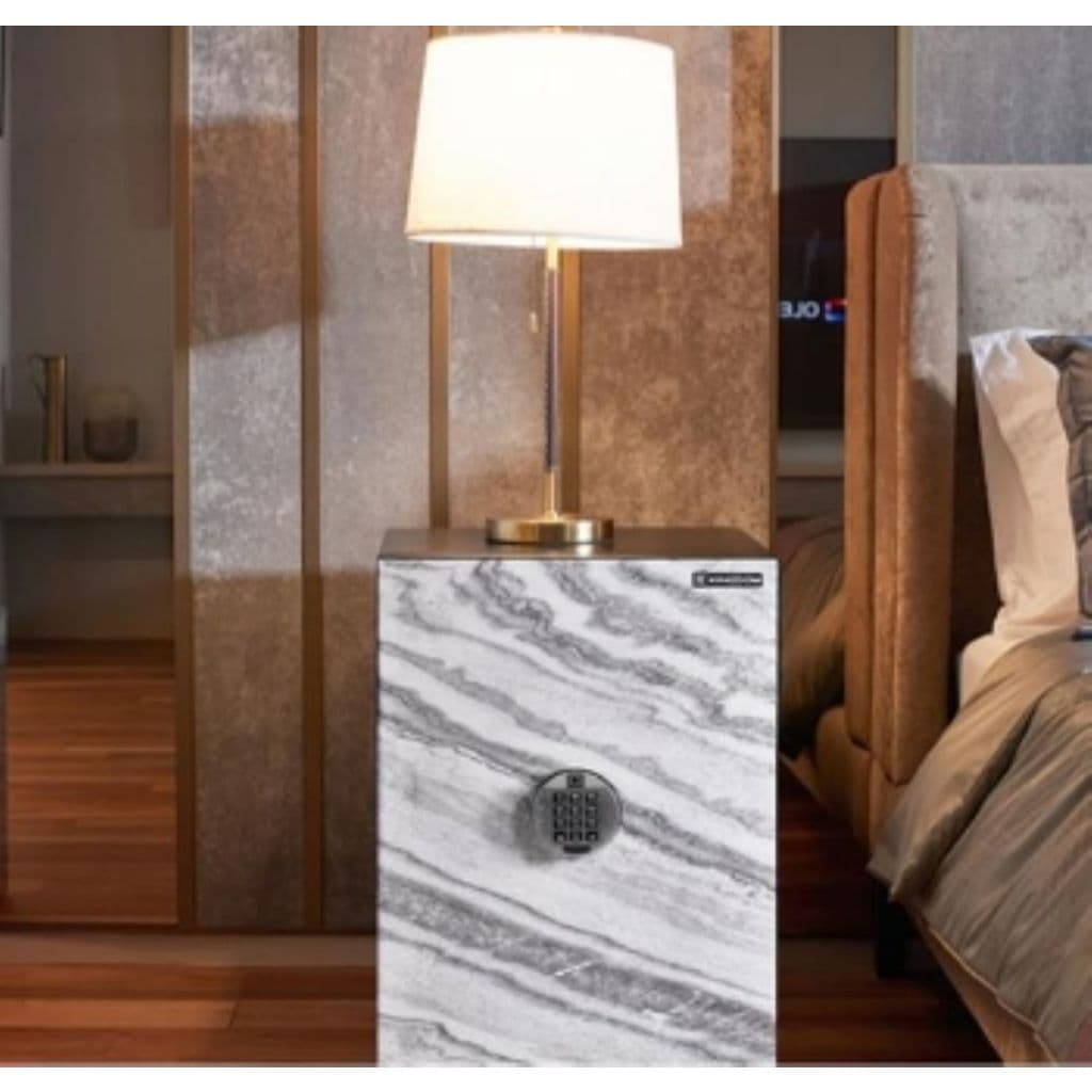 KINGDOM ตู้เซฟ DÉCOR รุ่น SA-1420-FM ระบบสแกนลายนิ้วมือและดิจิตอลกันไฟ 1 ชม. มิติใหม่แห่งความปลอดภัยที่ผสานดีไซน์หินอ่อนเสมือนเฟอร์นิเจอร์ https://lnwchill.com