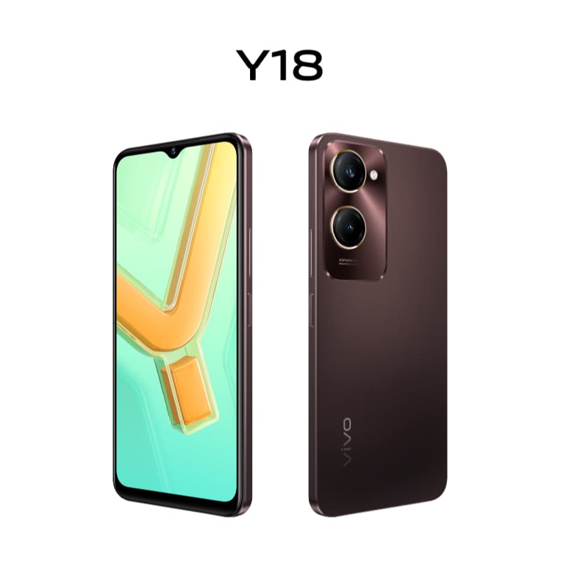 vivo Y18 (8+128GB) โทรศัพท์มือถือ วีโว่ | แบตเตอรี่ 5000mAh | กล้องพอร์ตเทรต 50MP | จอแสดงผล 90Hz https://lnwchill.com