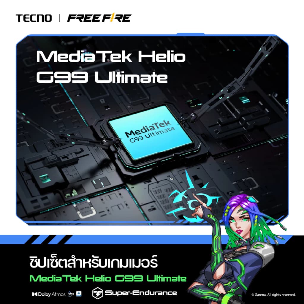 TECNO POVA 6 Neo (8+256) | 7000mAh Fast Charge33W| 6.78" 120Hz| 50MP| รับประกัน 13 เดือน https://lnwchill.com