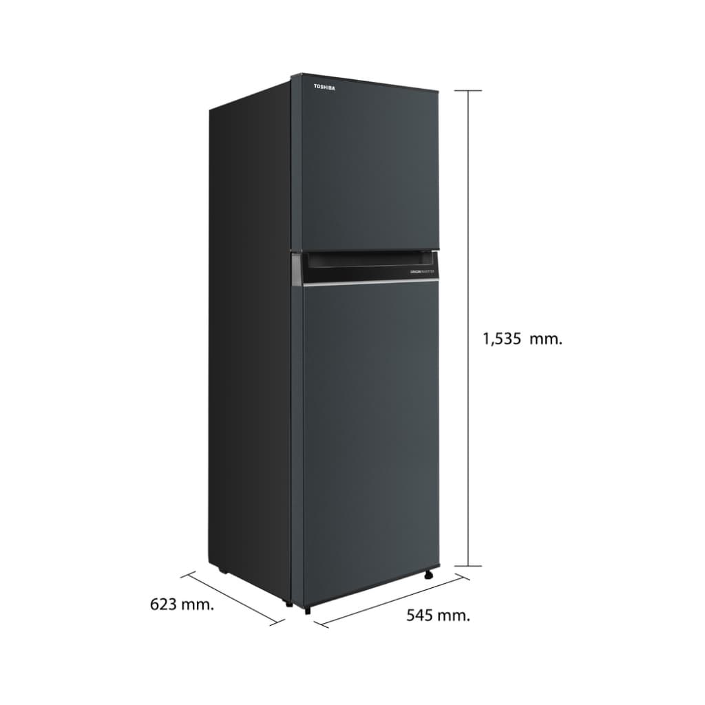 TOSHIBA GR-RT303WE-PMTH(52) ตู้เย็น 2 ประตู 8.2 คิว Origin Inverter ดีไซน์หรู จุของได้เยอะ ประหยัดพลังงาน เย็นเร็วทั่วถึง กำจัดกลิ่น Pure BIO https://lnwchill.com