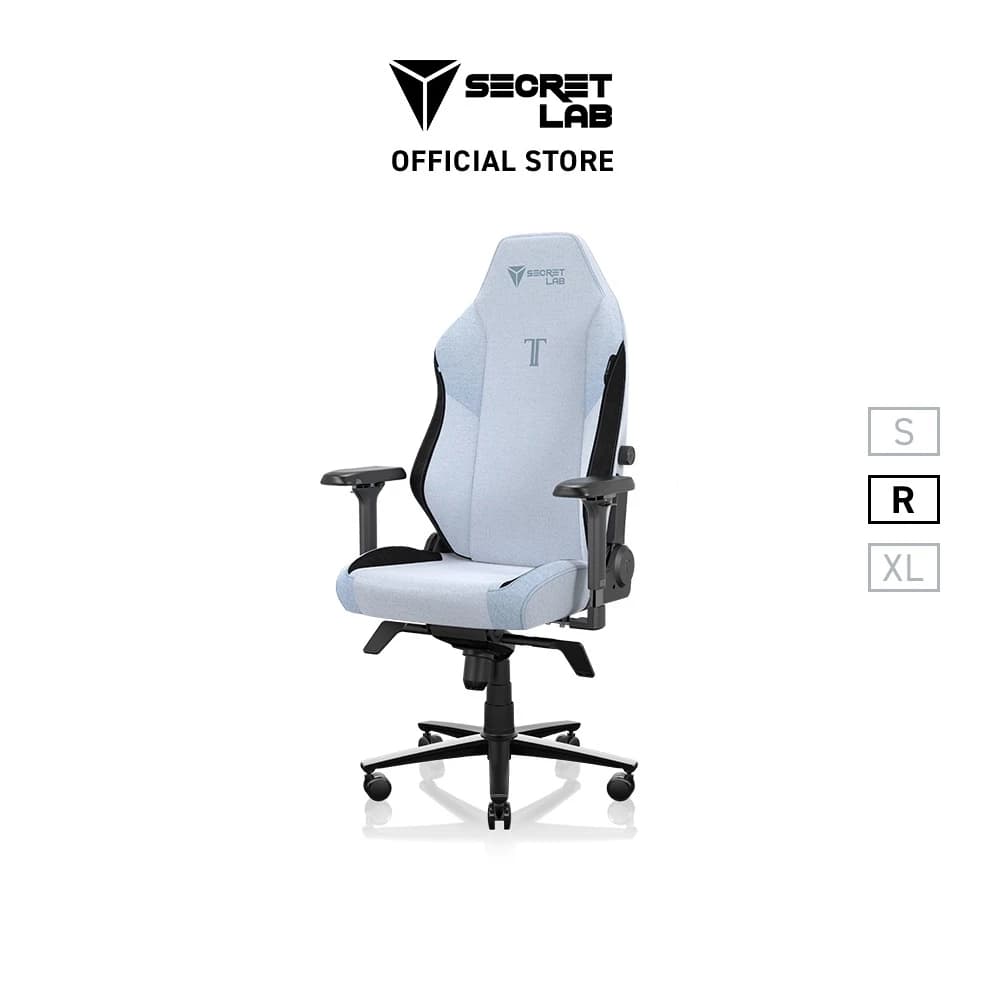 Secretlab รุ่น TITAN Evo เบาะผ้า SoftWeave Plus สีฟ้า เก้าอี้สีฟ้า (Frost Blue) เก้าอี้เกมมิ่ง E-Sport นุ่มสบาย ตามหลักสรีระศาสตร์ เกรดพรีเมี่ยม https://lnwchill.com