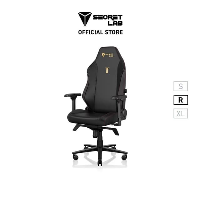 Secretlab รุ่น TITAN Evo เก้าอี้เกมมิ่งเพื่อสุขภาพ Ergonomic E-Sport เบาะหนัง Hybrid NEO สีดำ เก้าอี้สีดำ โลโก้ทอง (Stealth)