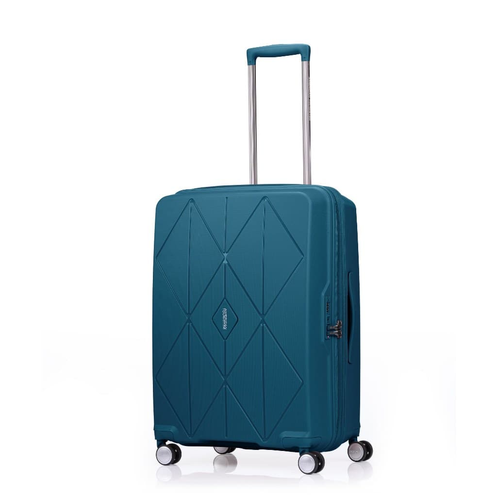 AMERICAN TOURISTER รุ่น ARGYLE SPINNER 68/25 EXP TSA กระเป๋าเดินทางล้อลาก 25 นิ้ว วัสดุ PP แข็งแรงทนทาน พร้อมซิปขยายความจุและระบบล็อก TSA https://lnwchill.com