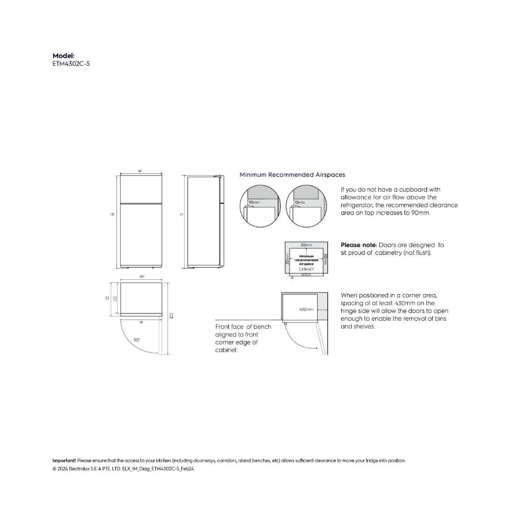 Electrolux ETM4302C-S ตู้เย็น 2 ประตู 431 ลิตร 15.2 คิว Inverter AutoSense ประหยัดพลังงาน GreenZone รักษาความสด สีเงิน https://lnwchill.com