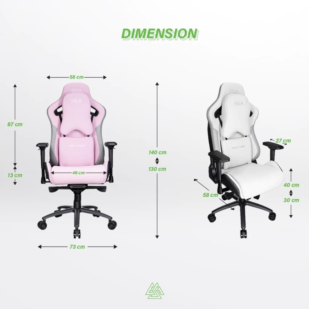 EGA เก้าอี้เกมมิ่ง เก้าอี้ทำงาน ดีไซน์สไตล์ Ergonomic ไซส์ใหญ่พิเศษสำหรับคนตัวใหญ่ รุ่น TYPE G3 ขาเหล็ก แข็งแรง สีแดง สีดำ สีขาว สีชมพู รองรับน้ำหนักได้ถึง 180 กก. https://lnwchill.com