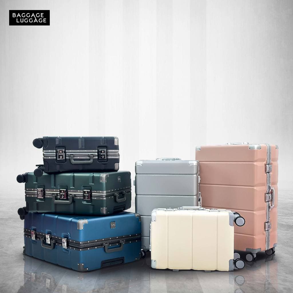 BAGGAGE LUGGAGE รุ่น TITAN กระเป๋าเดินทางเฟรมอลูมิเนียม PC 100% แข็งแกร่งทนทาน พร้อมระบบ TSA LOCK เพื่อความปลอดภัยสูงสุดในทุกการเดินทาง https://lnwchill.com
