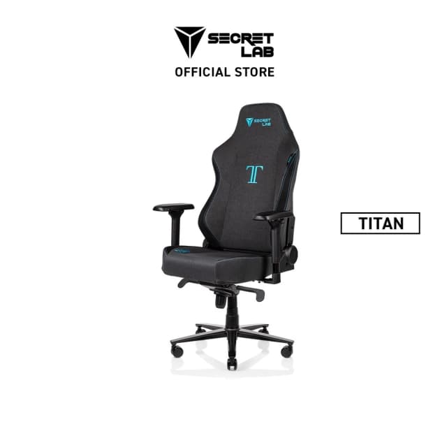 Secretlab TITAN Classic เบาะผ้า SoftWeave™️— สีชาโคลบลู (Charcoal Blue) เก้าอี้เกมมิ่ง