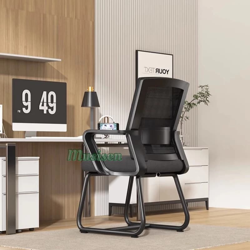 Musisen เก้าอี้คอม เก้าอี้ทํางาน เก้าอี้สำนักงาน เก้าอี้สีดำ ระบายอากาศดีเยี่ยม คุณภาพดี พนักพิงหลัง https://lnwchill.com